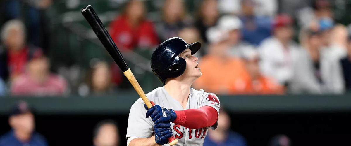 Brock Holt, Red Sox at Rays, 11 June 2018 - Photo by Greg Fiume/Getty Images