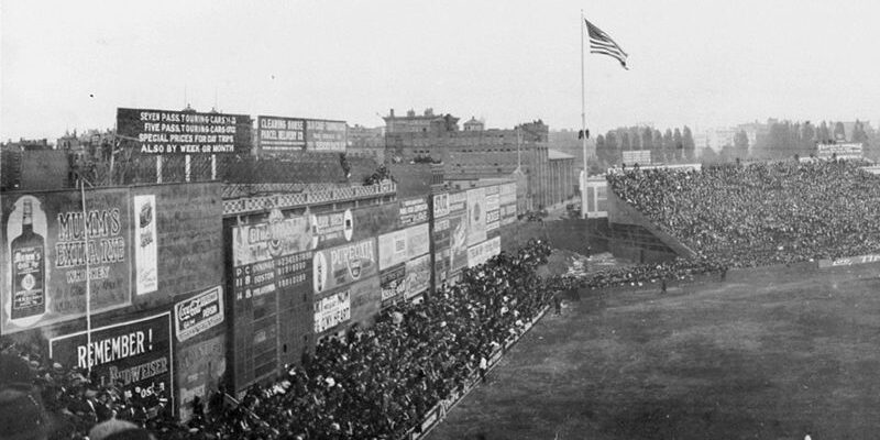 Fenway Park's Left Field Wall, circa 1914