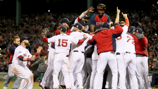 2013 World Series Champion Boston Red Sox on-field celebration